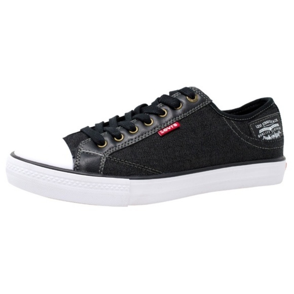 NWT Levi's Men's Stan Buck C Black Canvas Sneaker - Picture 2 of 5